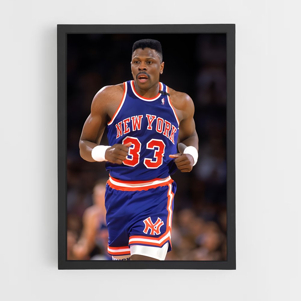 Poster Ewing en Action – affiche Basketball (vue 2)